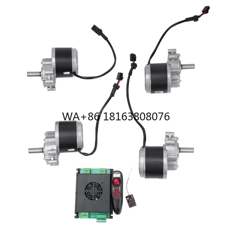Geared Motor - 4WD Brush Gear Motor Kit 24V