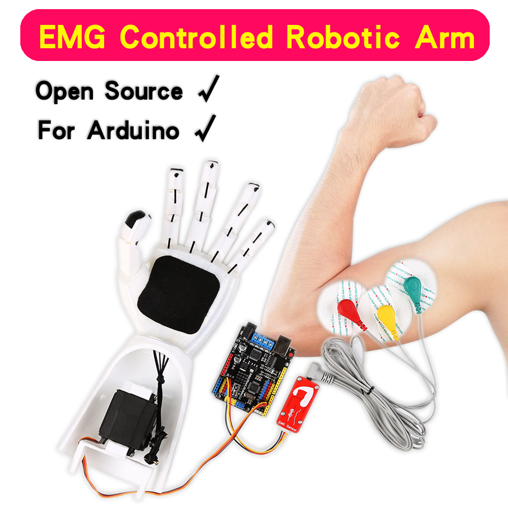 EMG Sensor Robotic Arm Electri - đánh giá và giá Robot Arm Kit