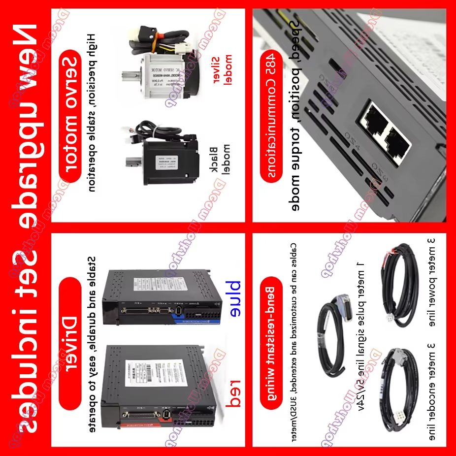 1KW/1.5KW/2KW/2.3KW/2.6KW 220V - đánh giá và giá Servo Kit