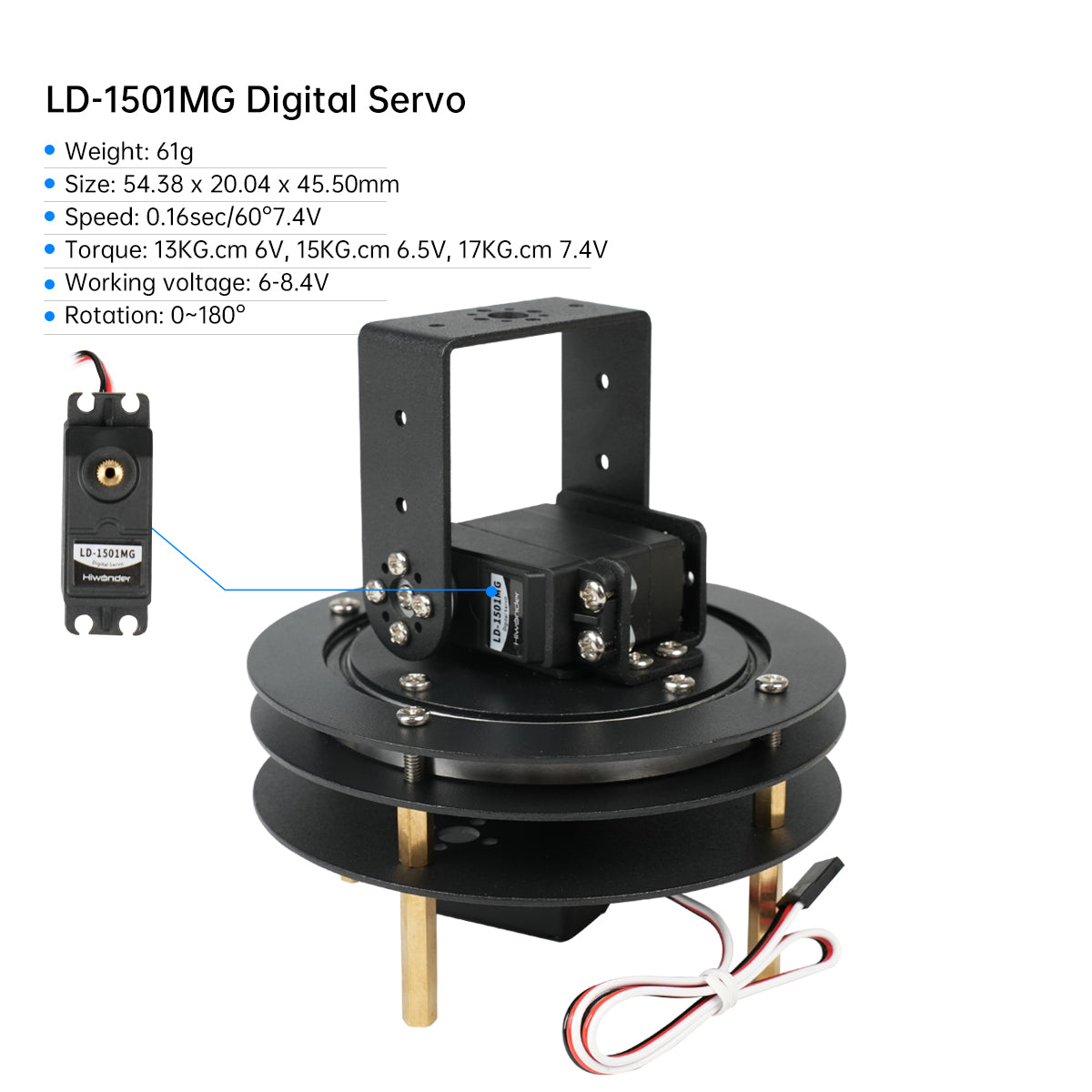 Hiwonder Unassembled 2 DOF Pan - đánh giá và giá Servo Pan Tilt