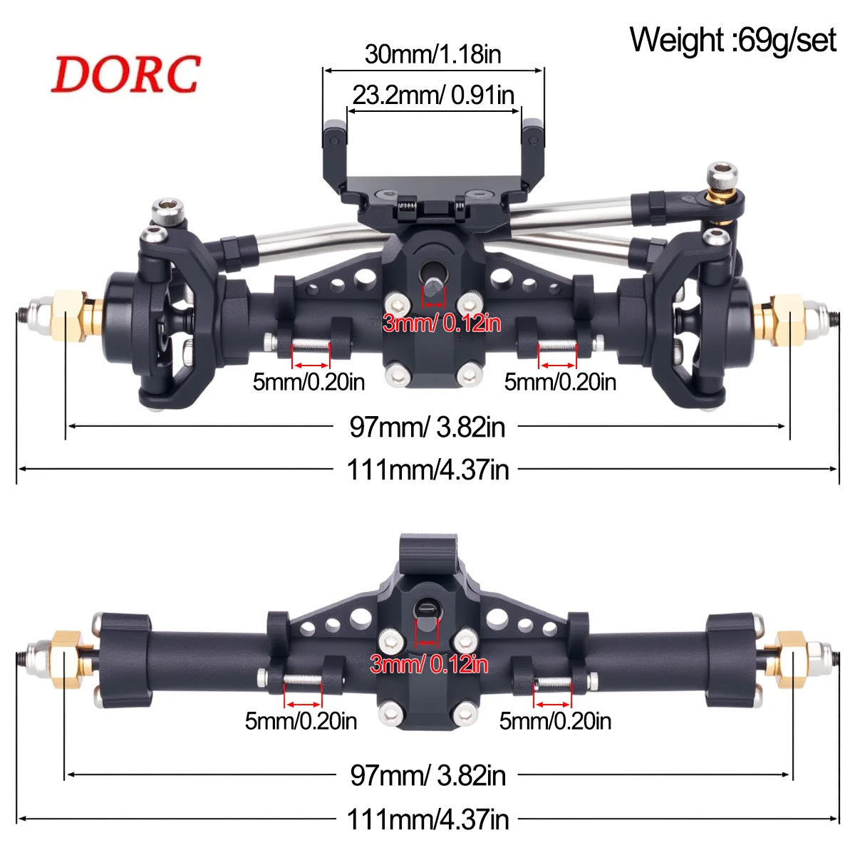 1Set Plastic Axles w/ Servo Mo - đánh giá và giá Servo Kit