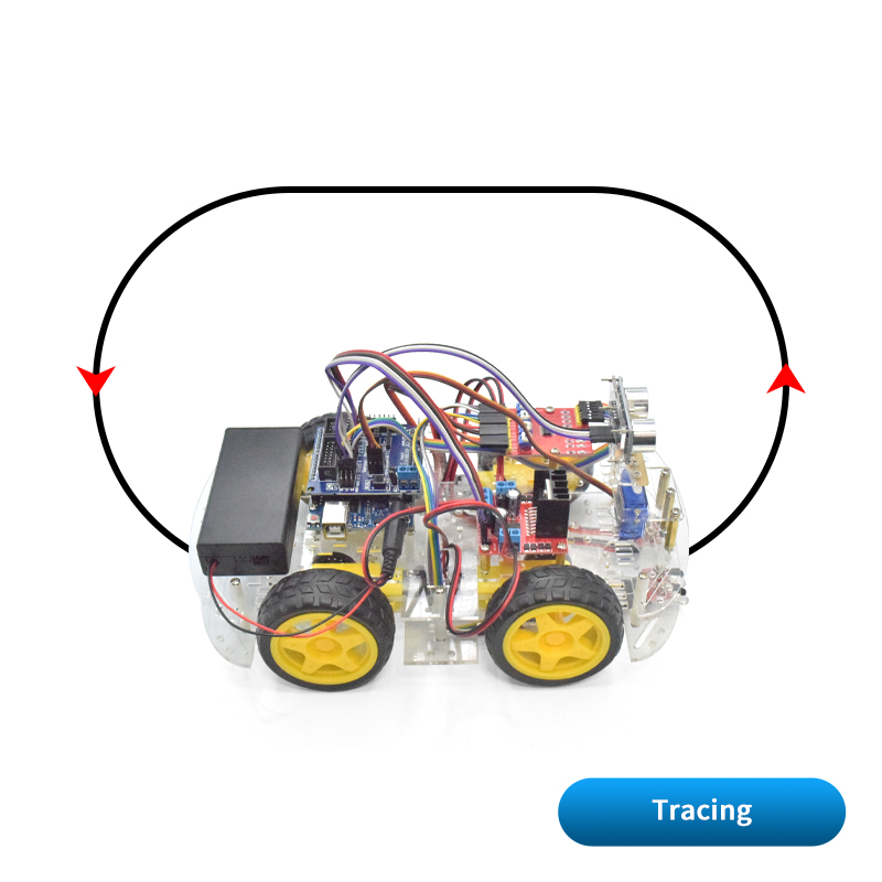 4WD Smart Robot Car Chassis Ki - đánh giá và giá Tracked Robot Chassis