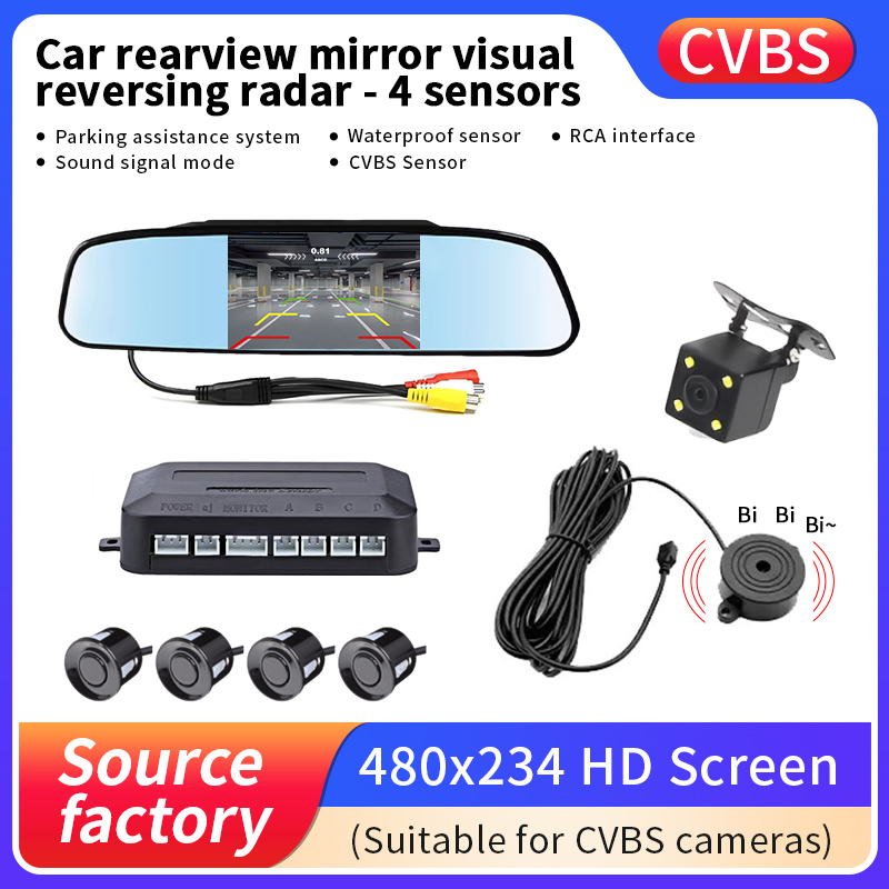 4.3 Inch Car Rearview Mirror R - đánh giá và giá Infrared Obstacle Sensor