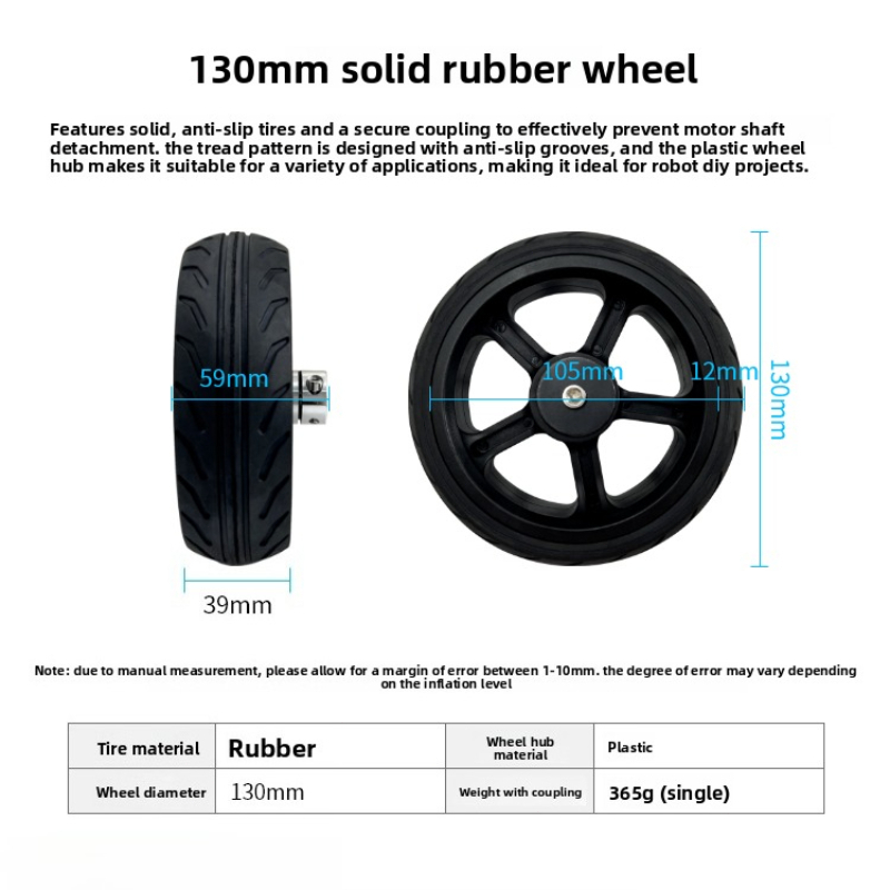 Smart Car Solid Rubber Wheel,  - đánh giá và giá Robot Chassis