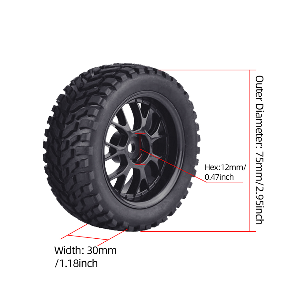 9imod 4Pcs 75mm Rubber RC Whee - đánh giá và giá Omni Wheel