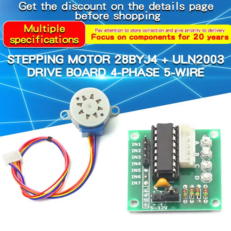 1PCS 28BYJ4 Stepper Motor ULN2 - đánh giá và giá Uln2003 Driver