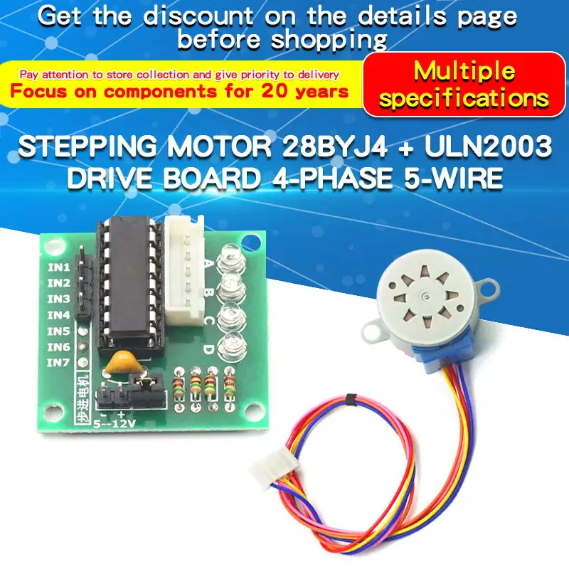 1PCS 28BYJ4 Stepper Motor ULN2 - đánh giá và giá Uln2003 Driver