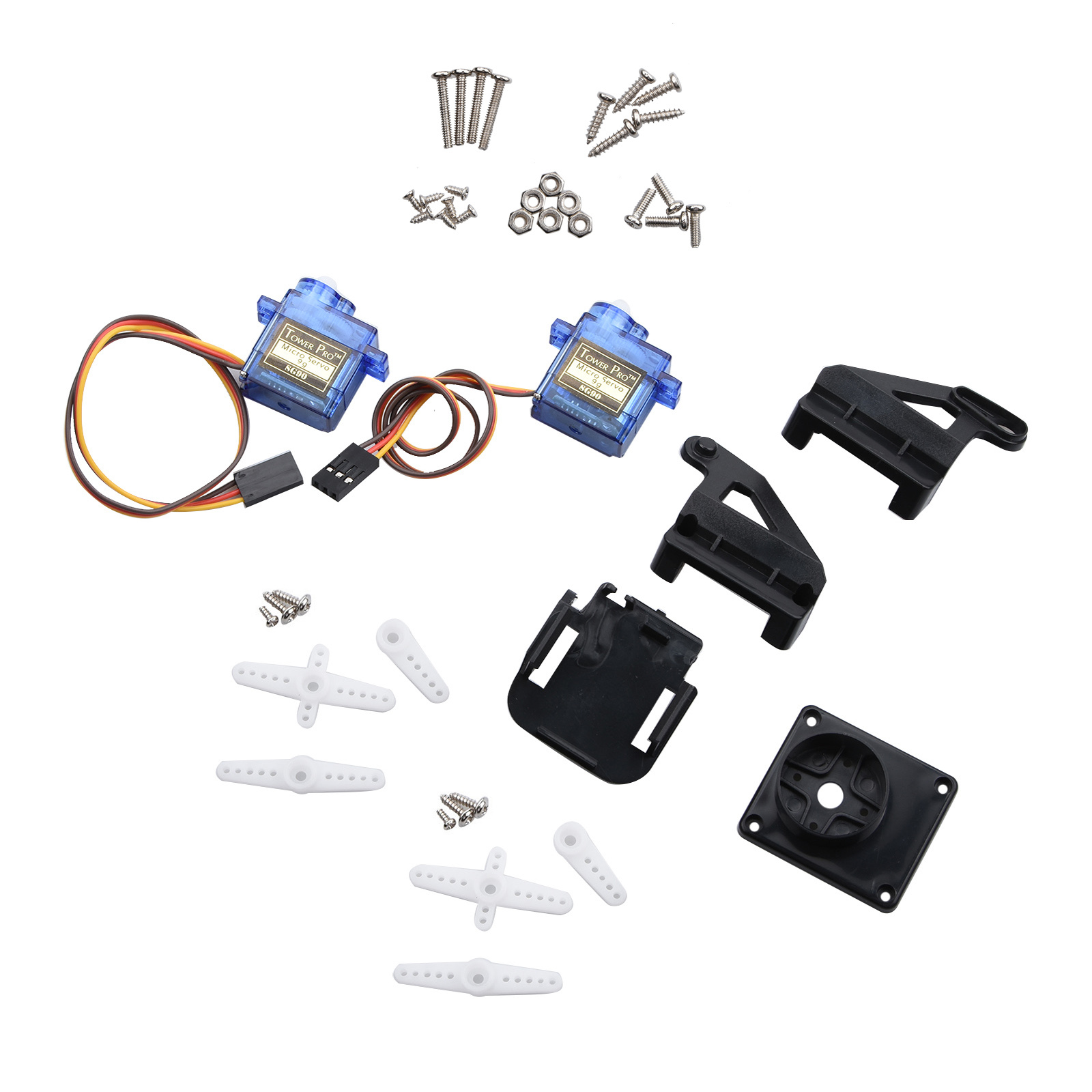 FPV Nylon Dual-Axis Servo Gimb - đánh giá và giá Servo Kit