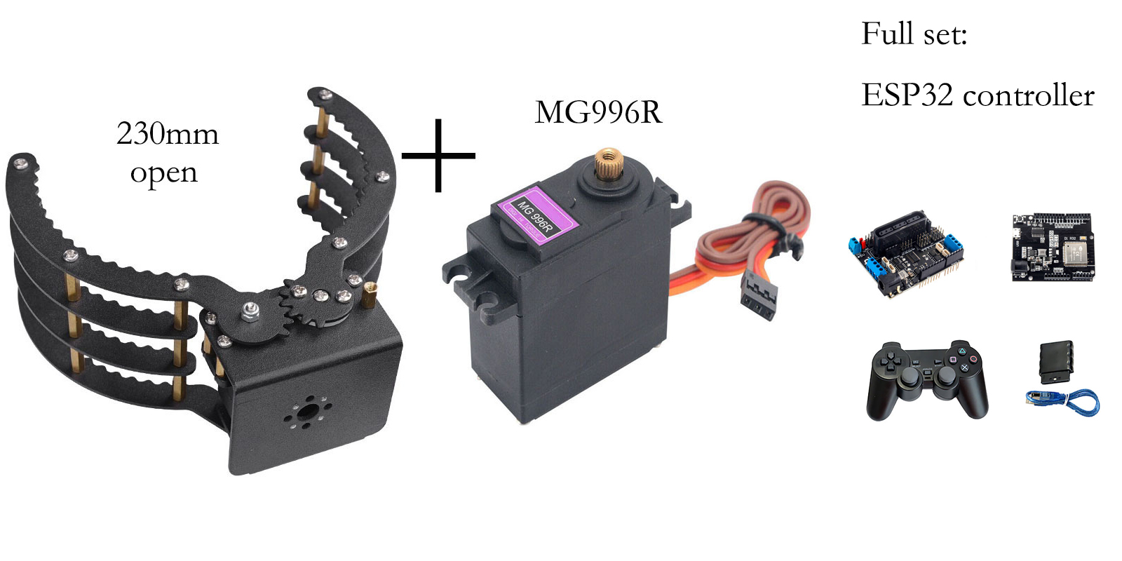 230mm Opening Mechanical Claw  - đánh giá và giá Robot Gripper Claw